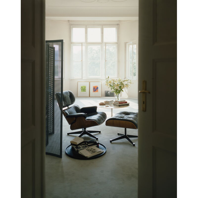 Vitra Eames Lounge Chair, new size, palisander - black leather | One52 Furniture