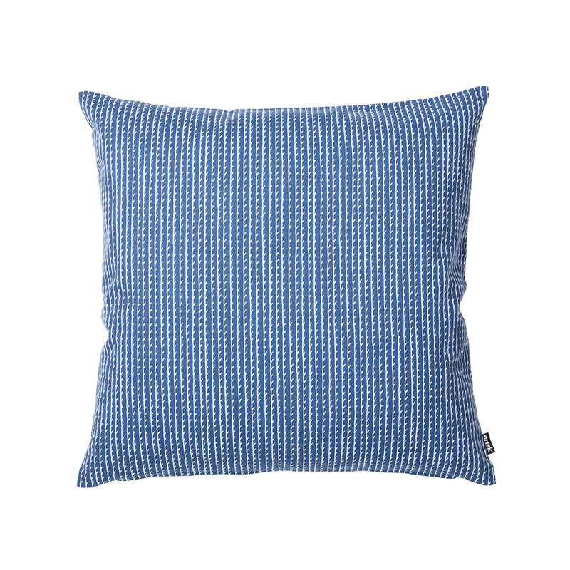 Blue and white store striped pillow covers