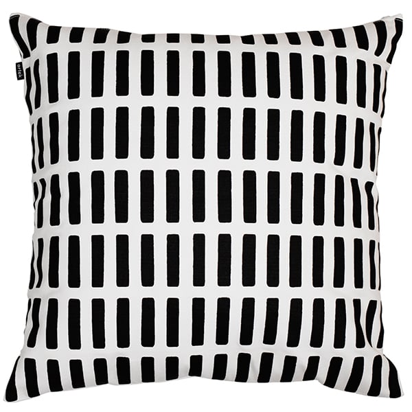 Grey and best sale white striped cushion