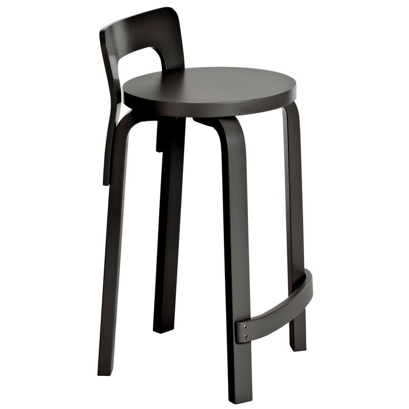 Artek|Bar stools & chairs, Chairs|Aalto high chair K65, black