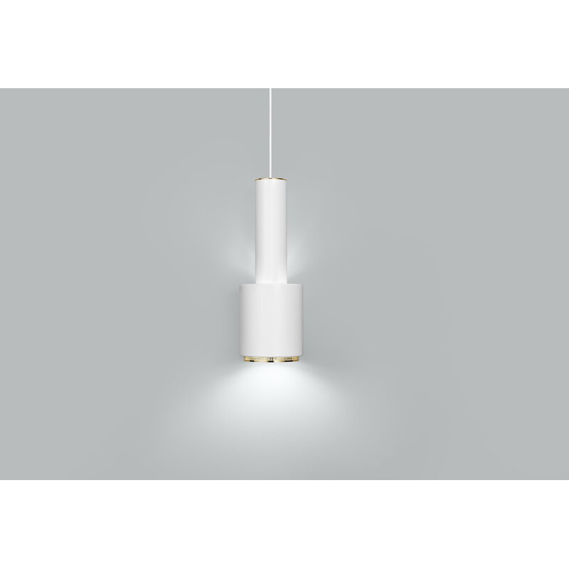 Artek|Ceiling lamps, Pendant lamps|Aalto pendant lamp A110 "Hand Grenade", white