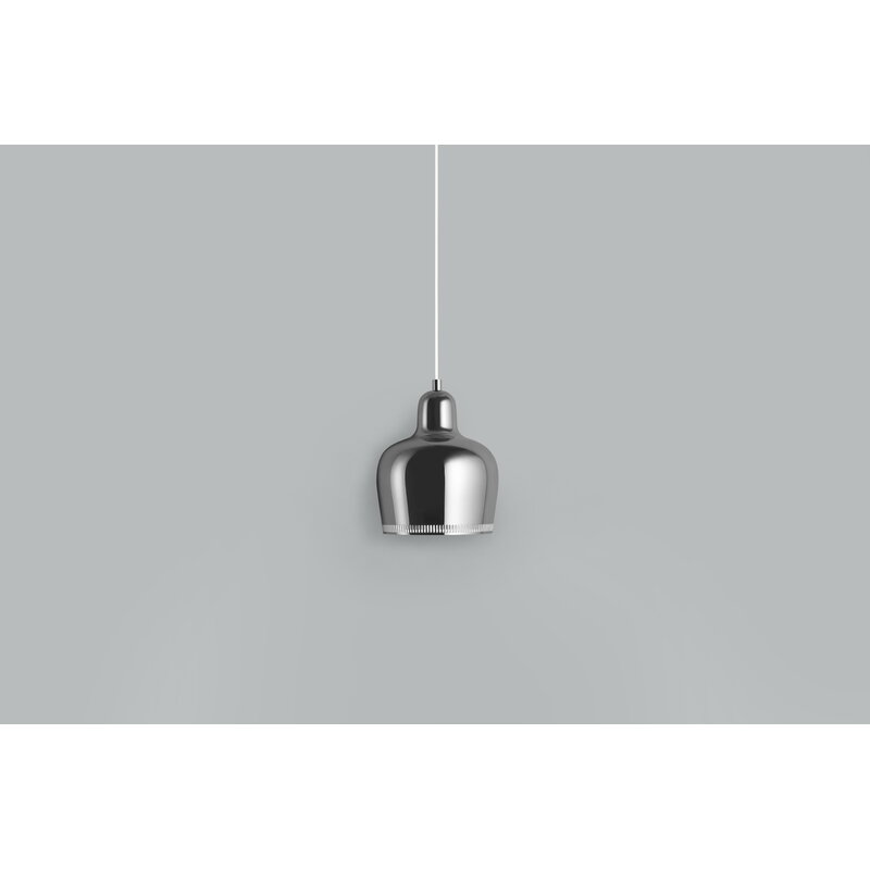 Artek|Ceiling lamps, Pendant lamps|Aalto pendant A330S "Golden Bell", chrome