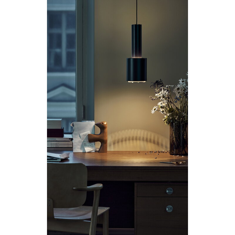 Artek|Ceiling lamps, Pendant lamps|Aalto pendant lamp A110 "Hand Grenade", black