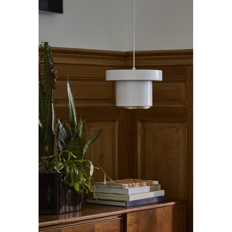 Artek|Ceiling lamps, Pendant lamps|A201 pendant, white - brass