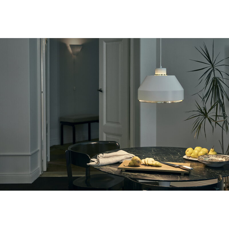 Artek|Ceiling lamps, Pendant lamps|AMA 500 pendant, white - brass