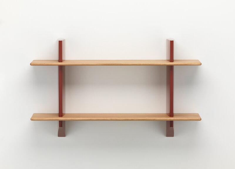Vitra Rayonnage Mural shelf, Japanese red - oak | One52 Furniture