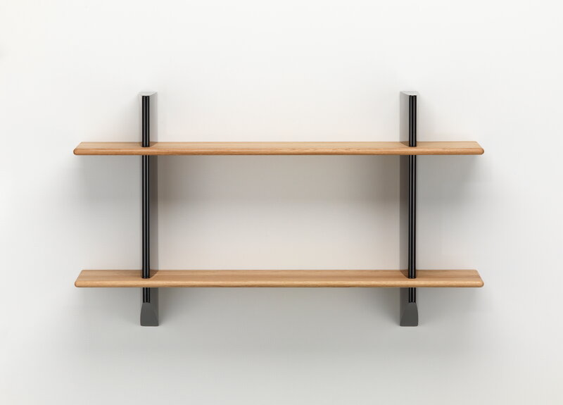 Vitra Rayonnage Mural shelf, deep black - oak | One52 Furniture