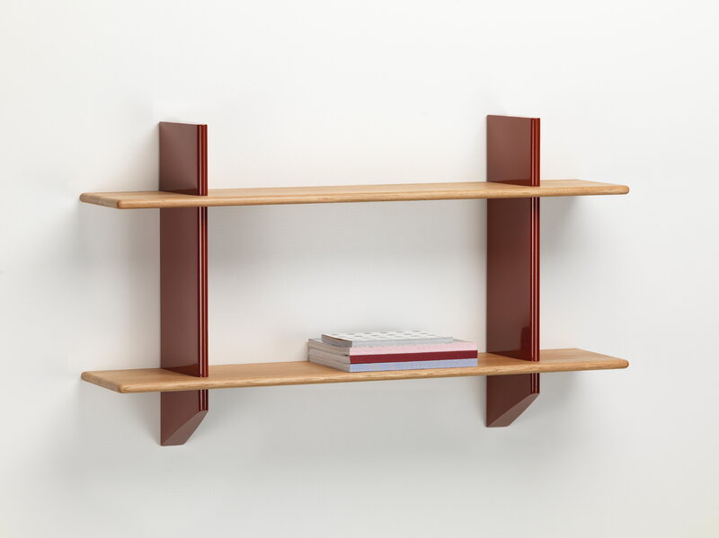 Vitra Rayonnage Mural shelf, Japanese red - oak | One52 Furniture