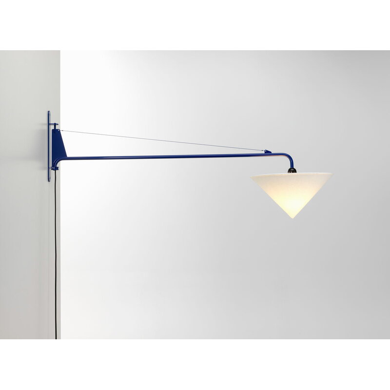 Vitra Petite Potence wall lamp, Prouvé Bleu Marcoule | One52 Furniture