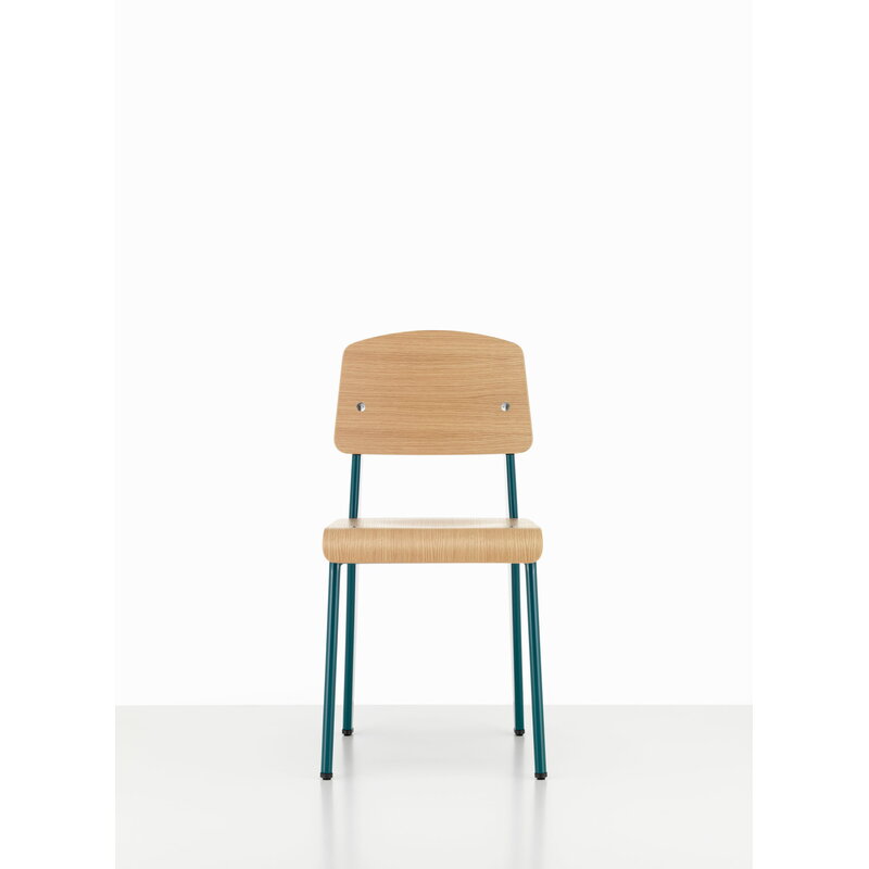 Vitra Standard chair, Prouvé Bleu Dynastie - oak | One52 Furniture