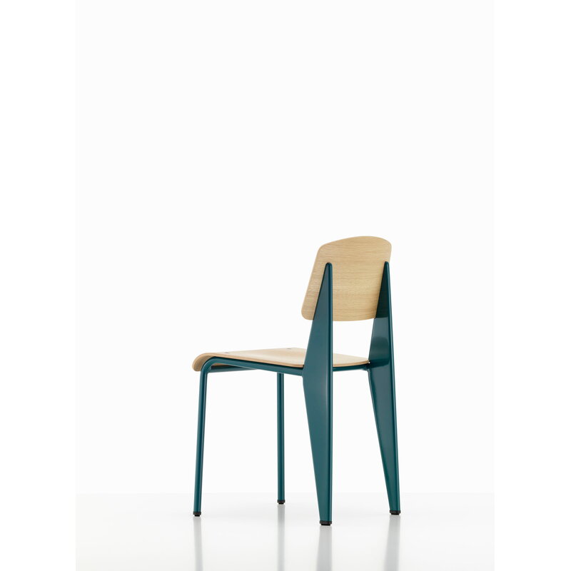 Vitra Standard chair, Prouvé Bleu Dynastie - oak | One52 Furniture