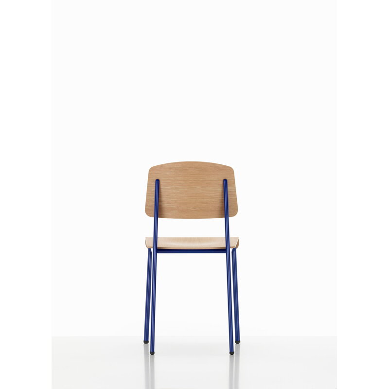 Vitra Standard chair, Prouvé Bleu Marcoule - oak | One52 Furniture