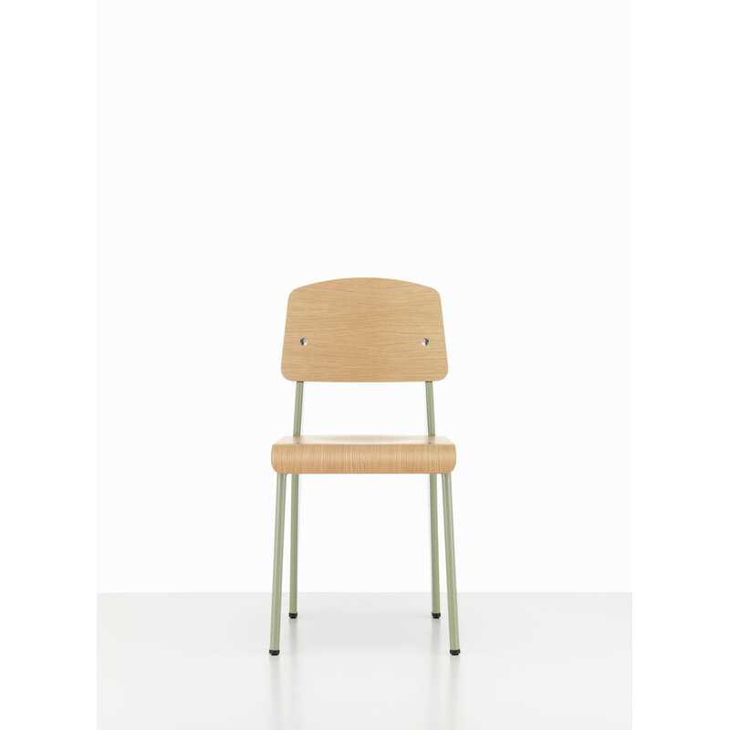 Vitra Standard chair, Prouvé Gris Vermeer - oak | One52 Furniture