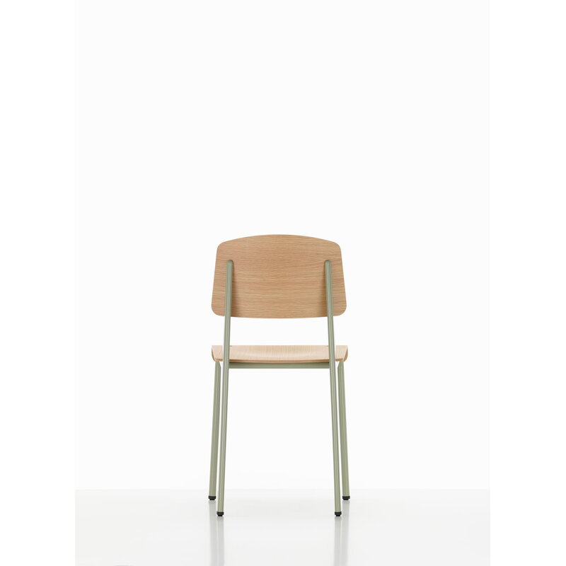 Vitra Standard chair, Prouvé Gris Vermeer - oak | One52 Furniture