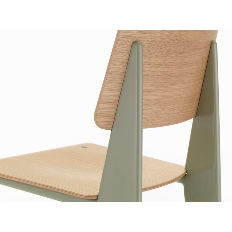 Vitra Standard chair, Prouvé Gris Vermeer - oak | One52 Furniture