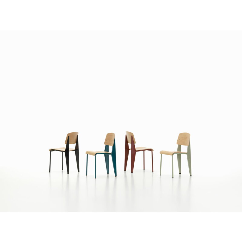 Vitra Standard chair, deep black - oak | One52 Furniture