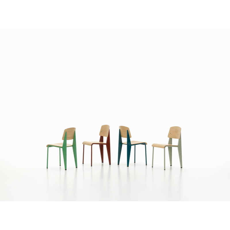 Vitra Standard chair, Prouvé Gris Vermeer - oak | One52 Furniture