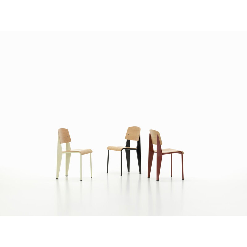 Vitra Standard chair, Prouvé Blanc Colombe - oak | One52 Furniture