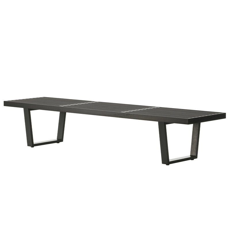 Vitra Nelson bench, long, black ash | One52 Furniture