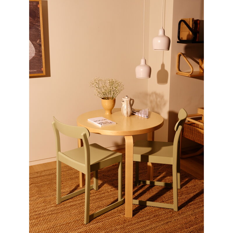 Artek|Dining tables, Tables|Aalto table 90B, birch - black