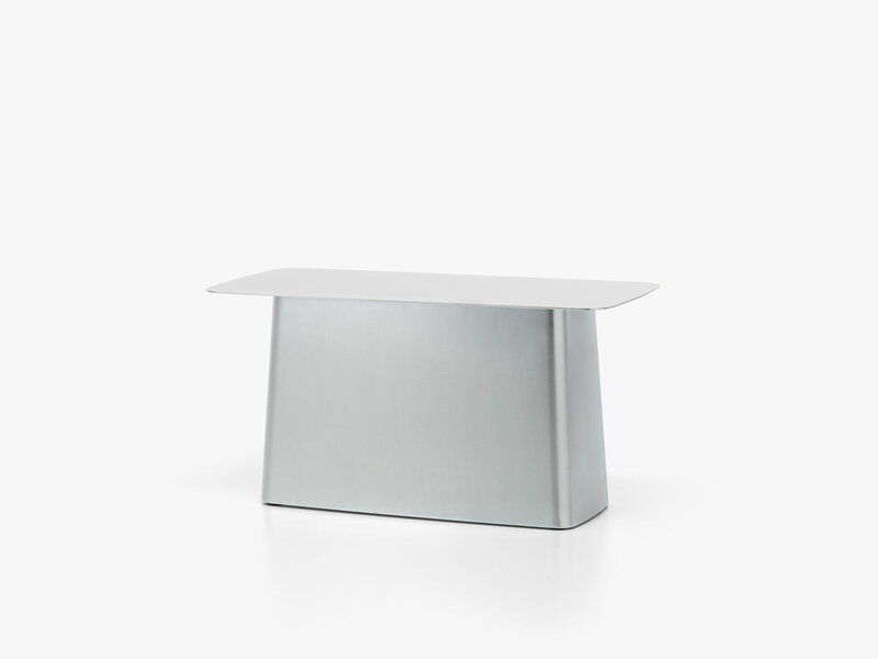Vitra Metal Side Table, L, galvanized, outdoor | One52 Furniture