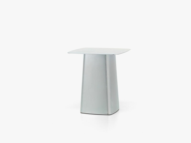 Vitra Metal Side Table, M, galvanized, outdoor | One52 Furniture