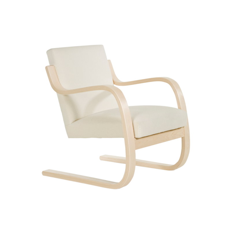 Artek|Armchairs & lounge chairs, Chairs|Aalto armchair 402 "Atelje" off white