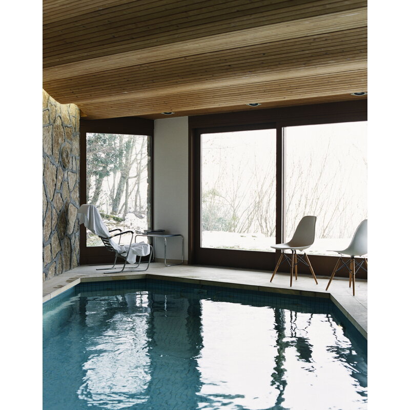 Vitra Eames DSW chair, sea blue - maple | One52 Furniture