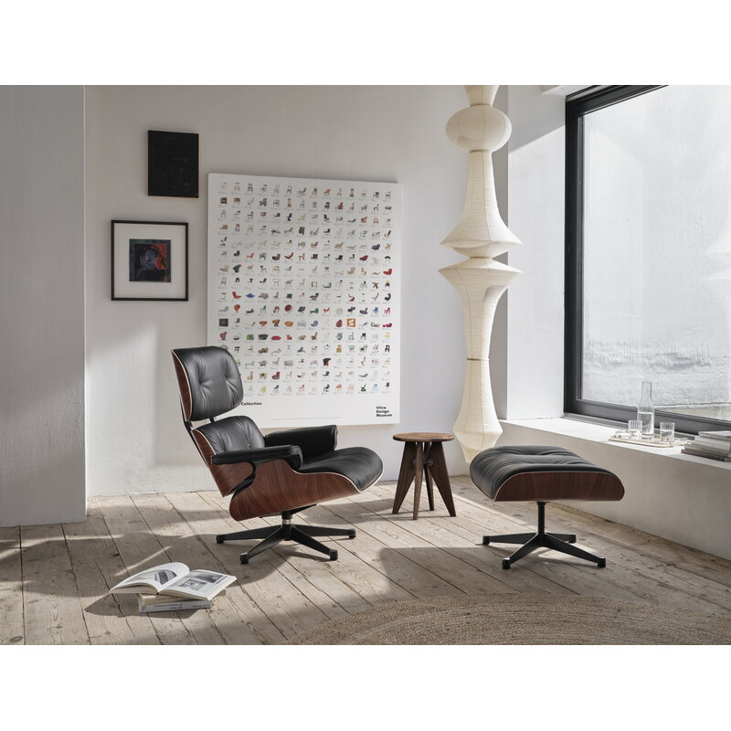 Vitra Eames Lounge Chair, classic size, palisander - black leather | One52 Furniture