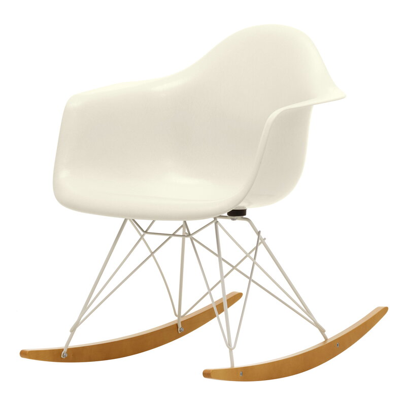 Vitra Eames RAR rocking chair, pebble - white - maple | One52 Furniture