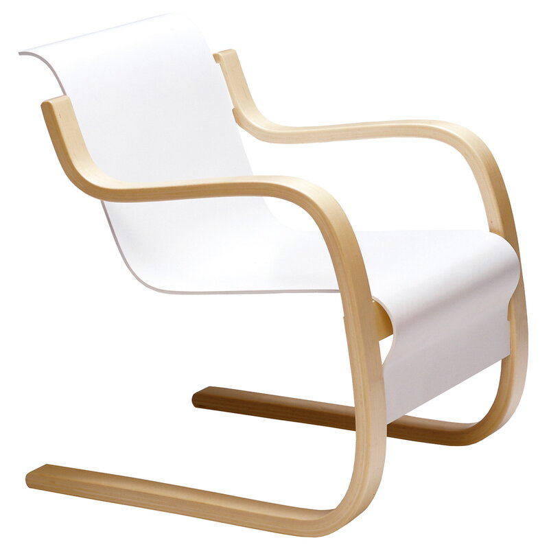 Artek|Armchairs & lounge chairs, Chairs|Aalto armchair 42 "Small Paimio", white