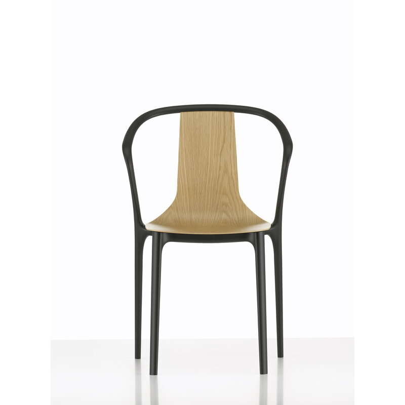 Vitra Belleville armchair, oak - black | One52 Furniture