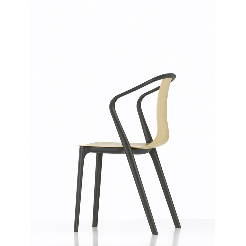 Vitra Belleville armchair, oak - black | One52 Furniture