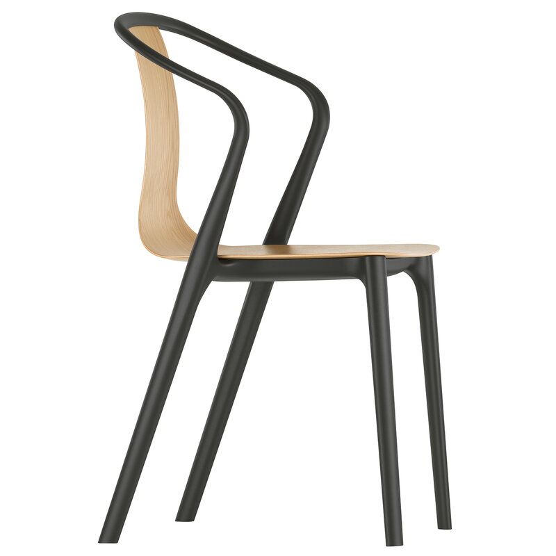 Vitra Belleville armchair, oak - black | One52 Furniture