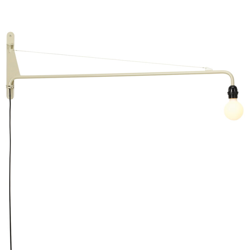 Vitra Petite Potence wall lamp, Prouvé Blanc Colombe | One52 Furniture