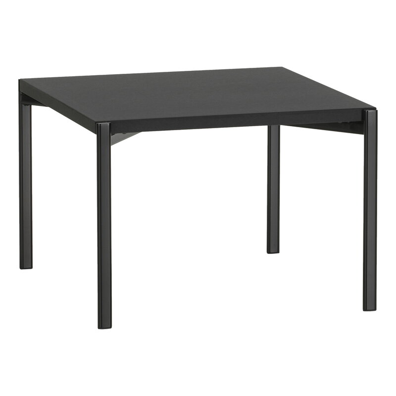 Artek|Side & end tables, Tables|Kiki low table, 60 x 60 cm, black - black linoleum