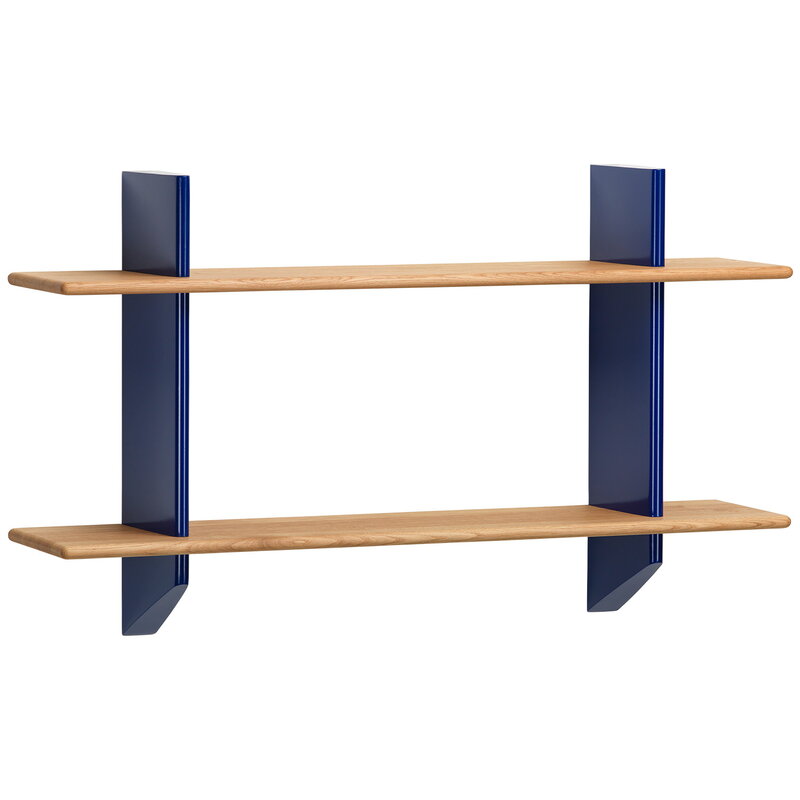 Vitra Rayonnage Mural shelf, Prouvé Bleu Marcoule - oak | One52 Furniture