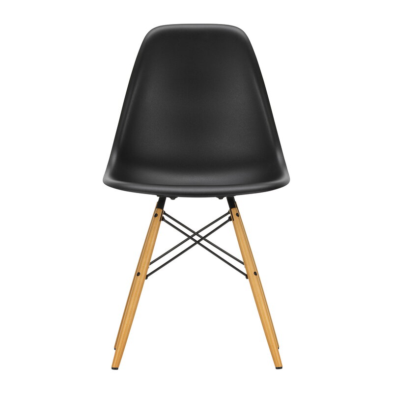 Vitra Eames DSW chair, deep black - maple | One52 Furniture