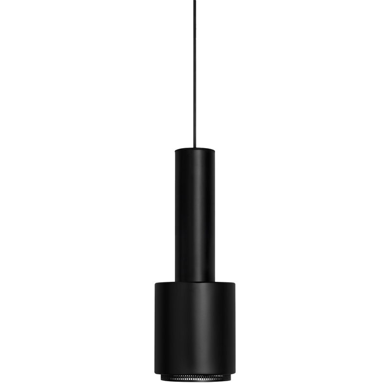 Artek|Ceiling lamps, Pendant lamps|Aalto pendant A110 "Hand Grenade", all black