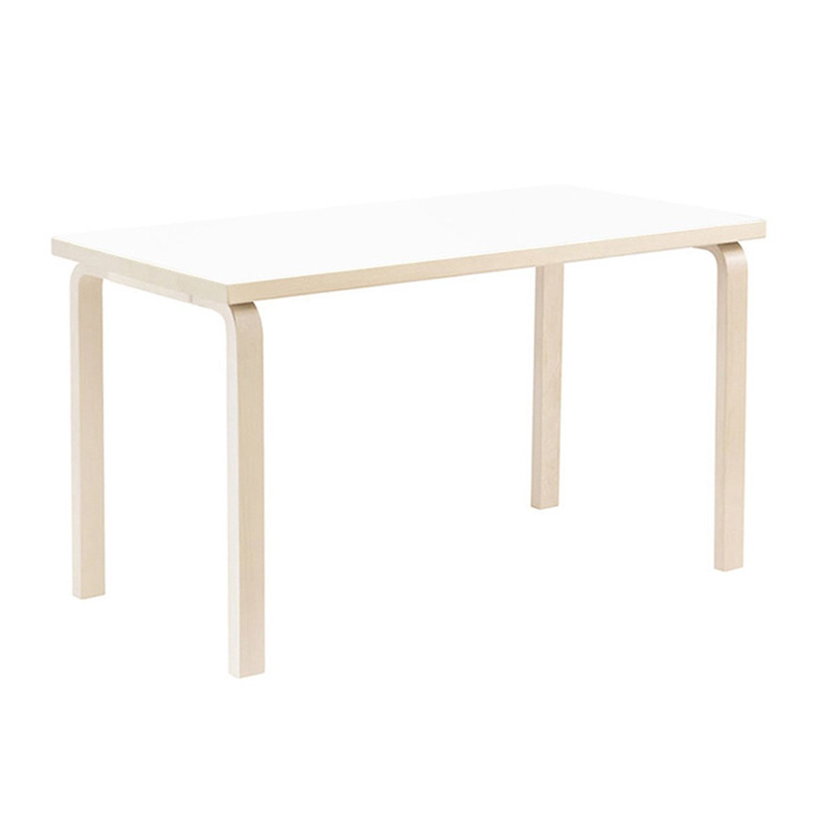 Aalto table 81A, birch - white
