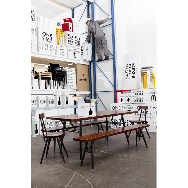 Artek|Chairs, Stools|Aalto stool 60, lacquered white