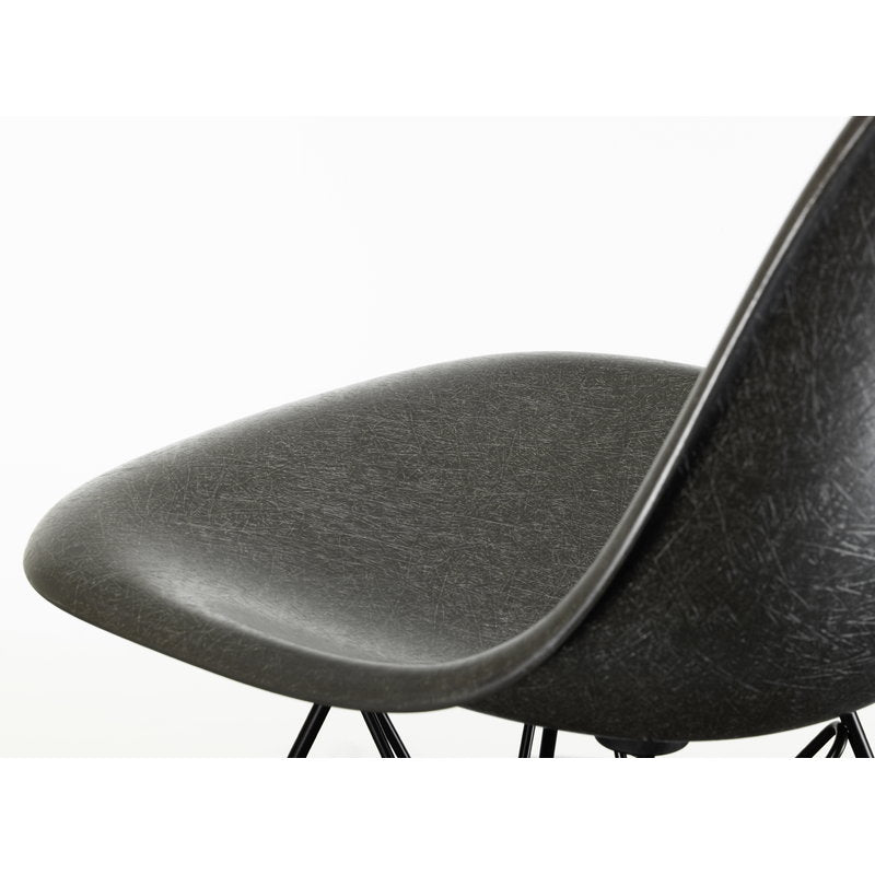 Vitra Eames DSR Fiberglass Chair, elephant hide grey - black | One52 Furniture
