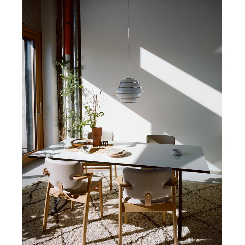 Artek|Ceiling lamps, Pendant lamps|Aalto pendant A331 "Beehive", white - chrome