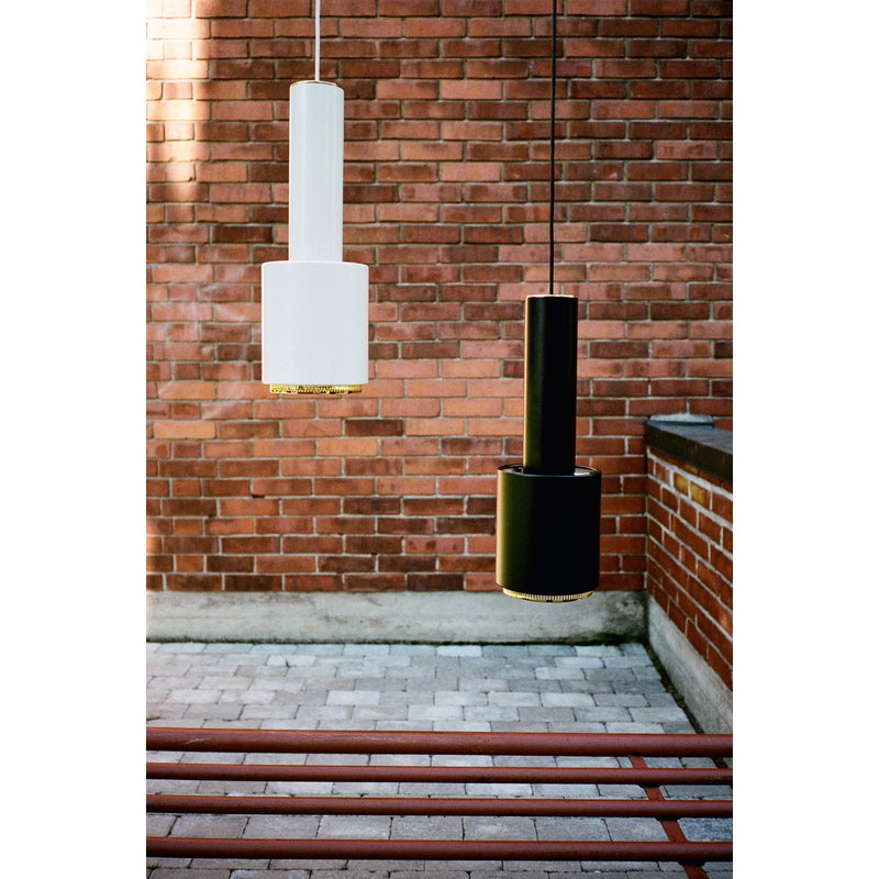 Artek|Ceiling lamps, Pendant lamps|Aalto pendant lamp A110 "Hand Grenade", white