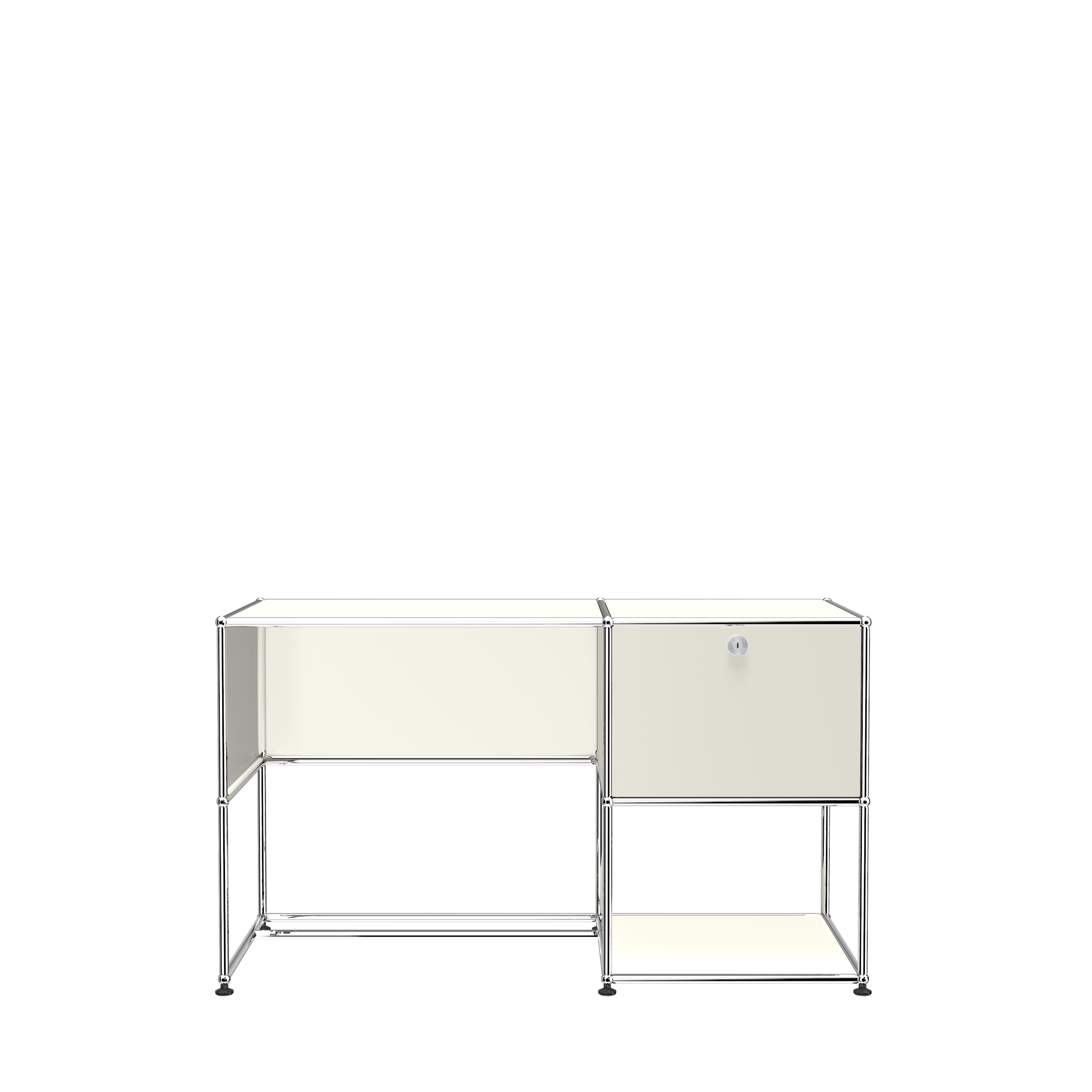 Pure White USM Haller Custom Desk Unit (A)|Office Furniture