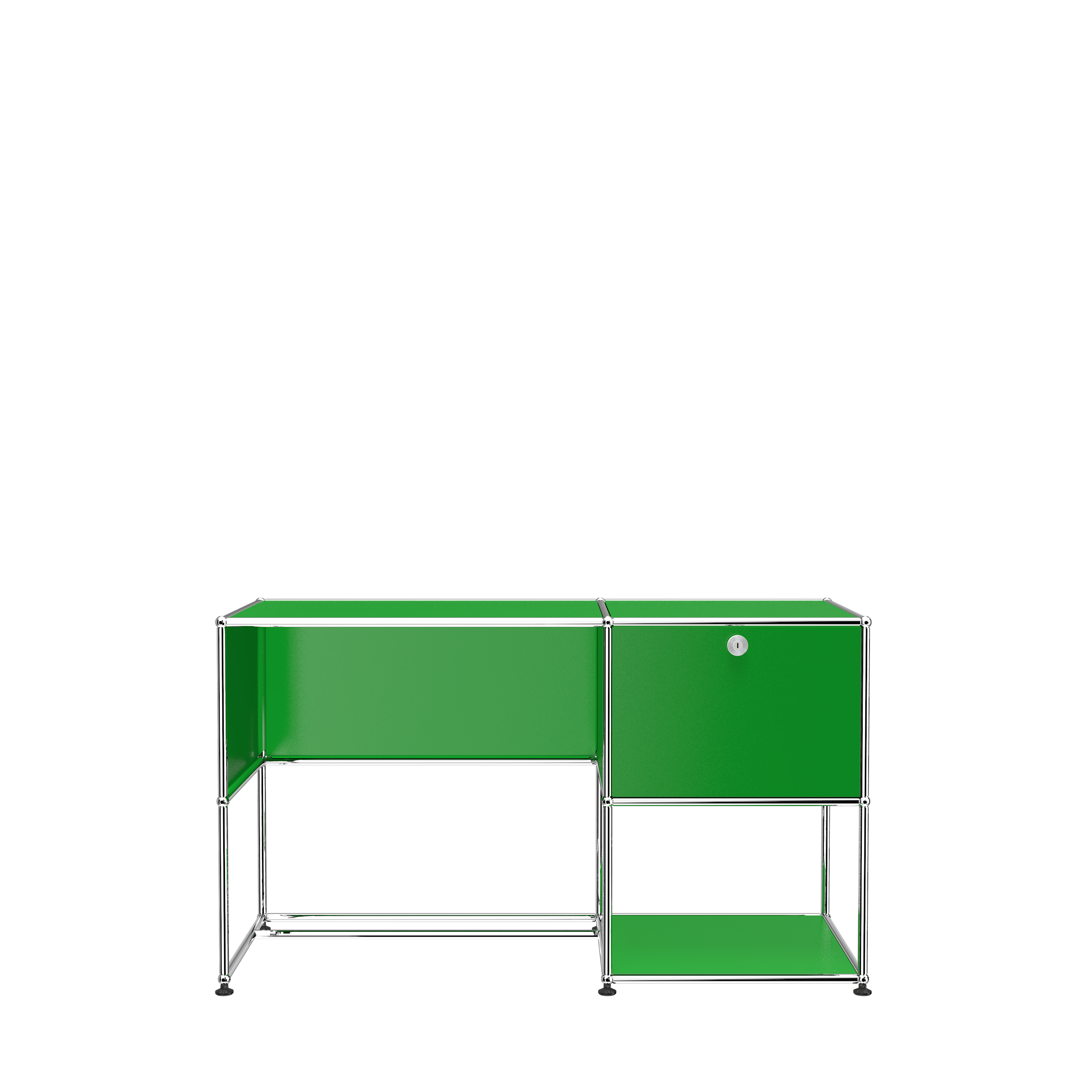 Pure Orange USM Haller Custom Desk Unit (A)|Office Furniture