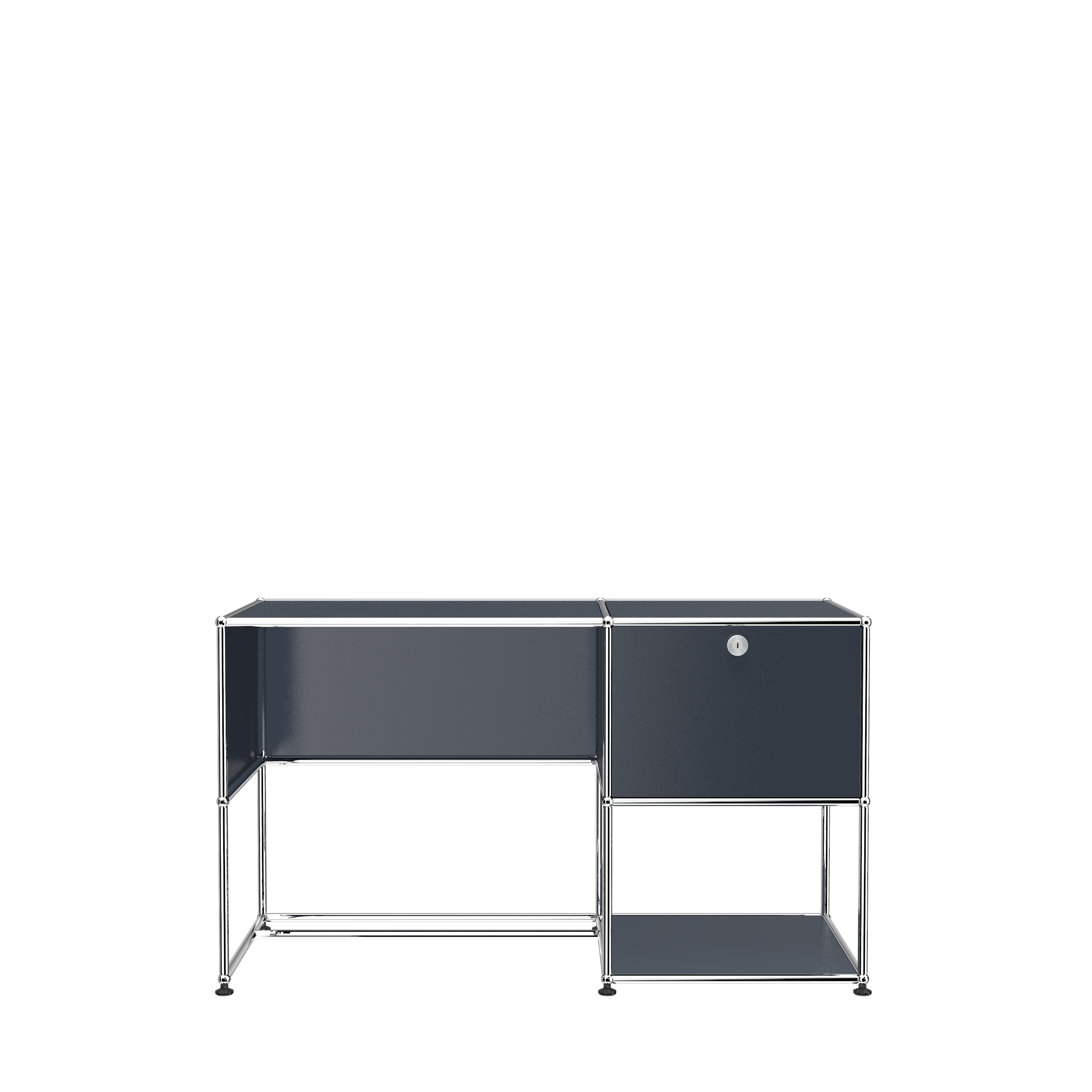 Steel Blue USM Haller Custom Desk Unit (A)|Office Furniture