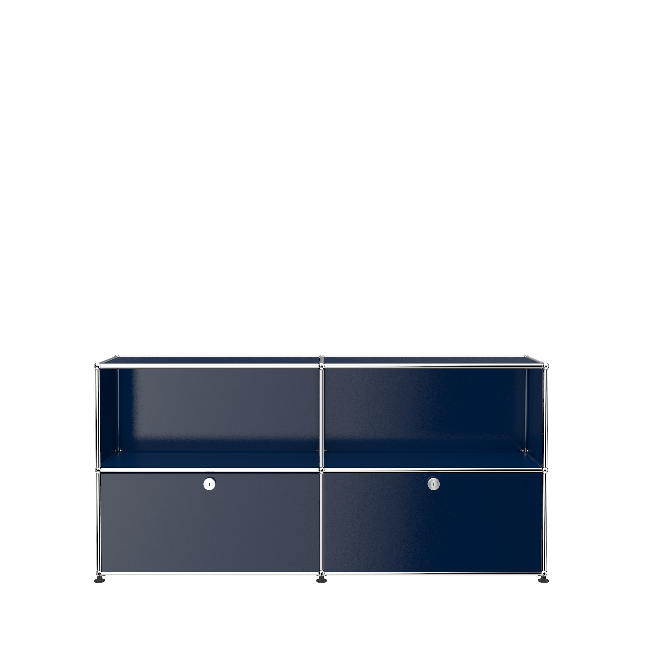 Steel Blue USM Haller credenza (C2AF)|