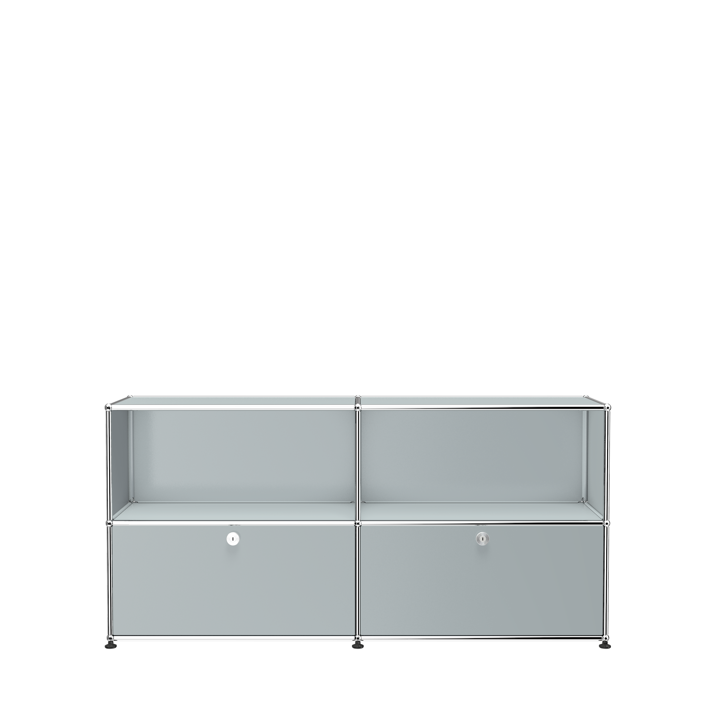 USM Matte Silver USM Haller credenza (C2AF)|