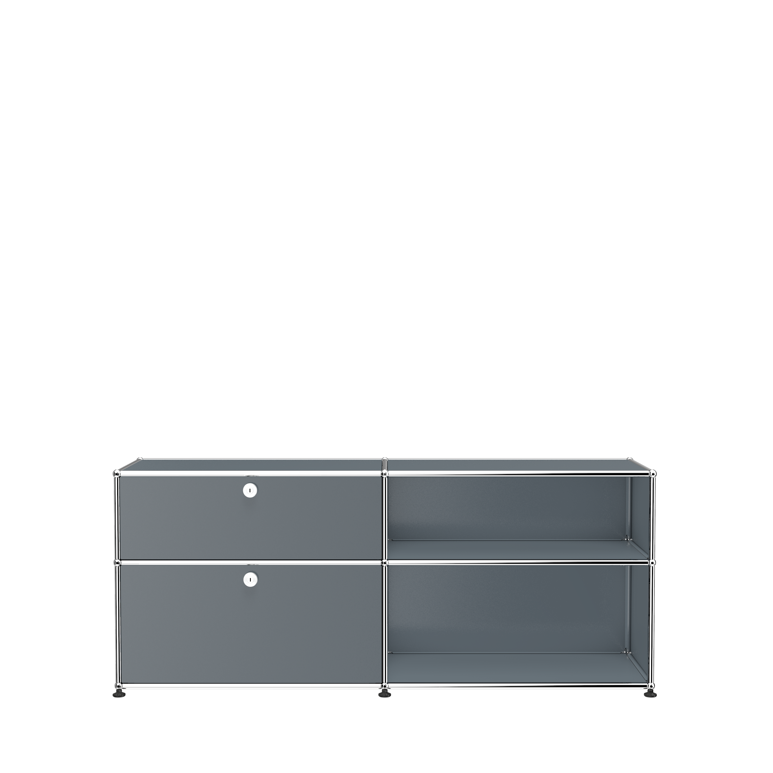 Gentian Blue USM Haller Mid- Credenza (DF)|